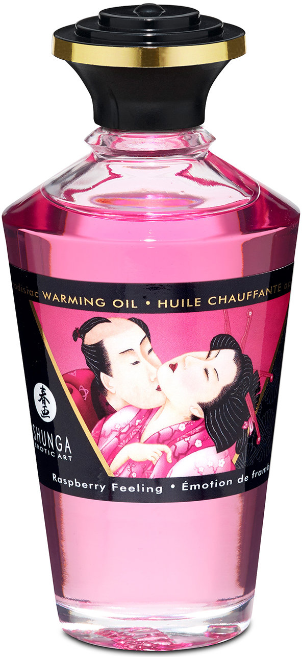 

Съедобное согревающее масло Warming Oil Intimate Kisses, 100 мл, малина