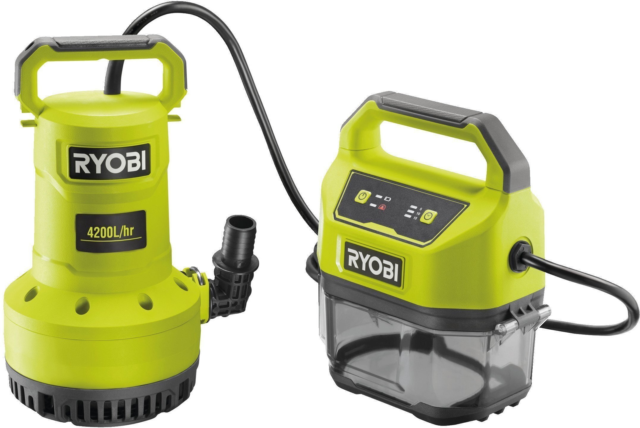 

Занурювальний дренажний насос Ryobi RY18SPA-0 ONE+ (5133005778)