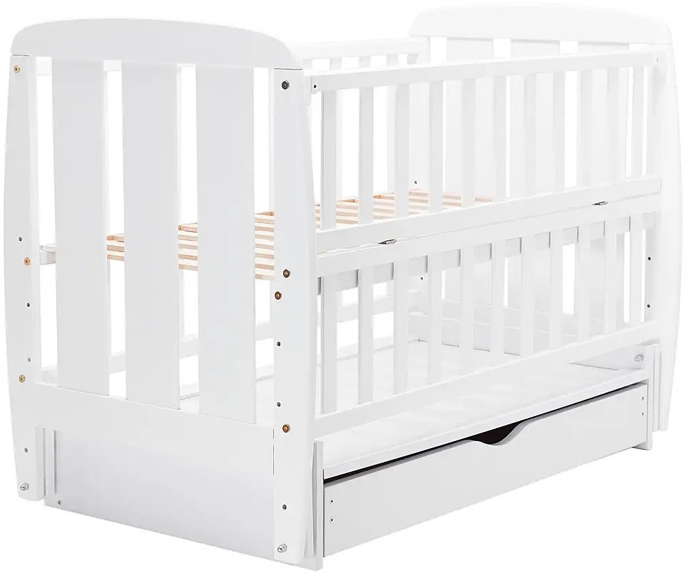 Акція на Детская кроватка Babyroom Шарик SH-03 белый (625946) від Stylus