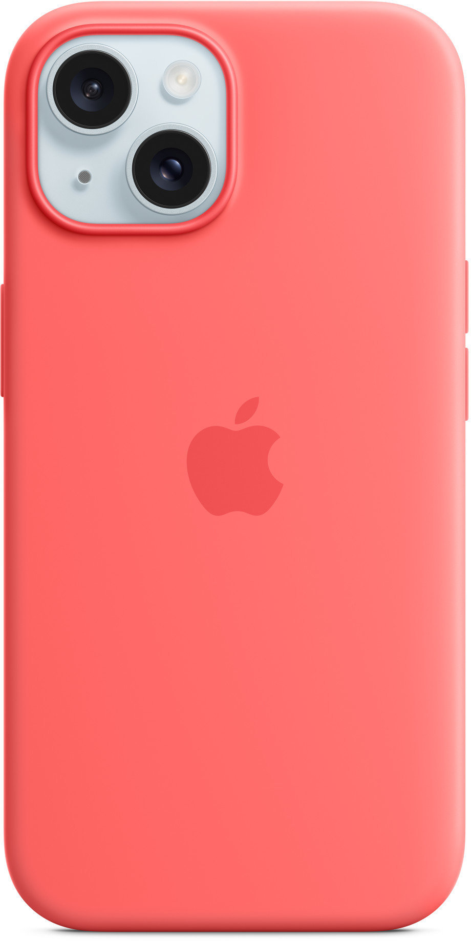 

Apple iPhone 15 Silicone Case with MagSafe - Guava (MT0V3ZM/A)