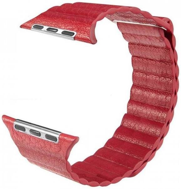 

Fashion Leather Loop Band Red for Apple Watch 42/44/45mm