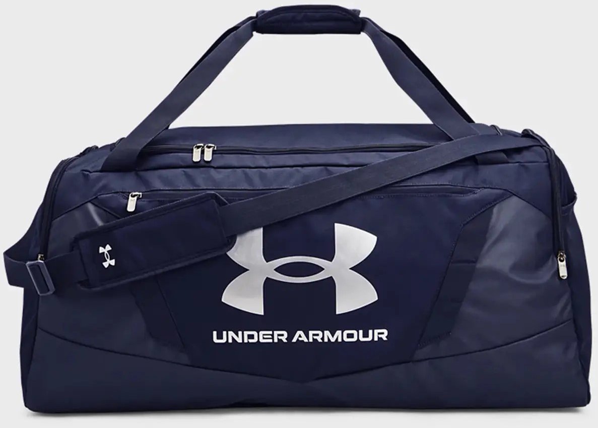 Акція на Сумка Under Armour Undeniable 5.0 Duffle Md синяя Уни 62х29х30 см (1369223-410) від Stylus