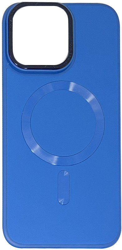 

Tpu Case Bonbon Leather Metal Style with MagSafe Indigo for iPhone 15 Pro