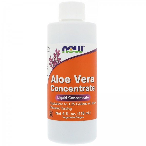 Акція на Now Foods Aloe Vera Concentrate Жидкий концентрат Алоэ Вера 118 мл від Stylus