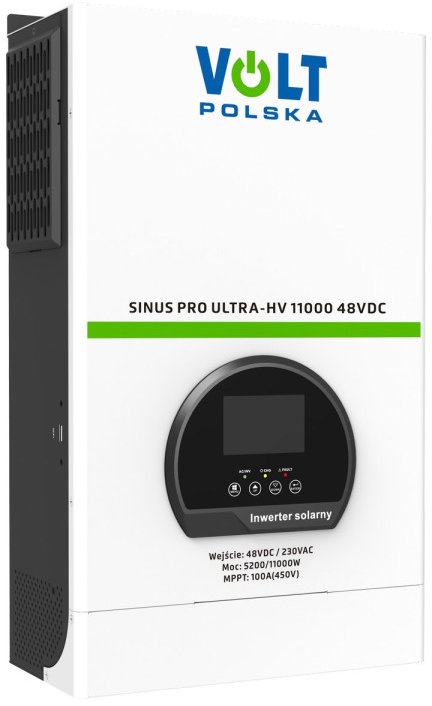 

Автономный солнечный инвертор (off-grid) Volt Polska Sinus Pro ULTRA-HV 11000 48/230 В (5.2/11 кВт) + 100A Mppt (450В)