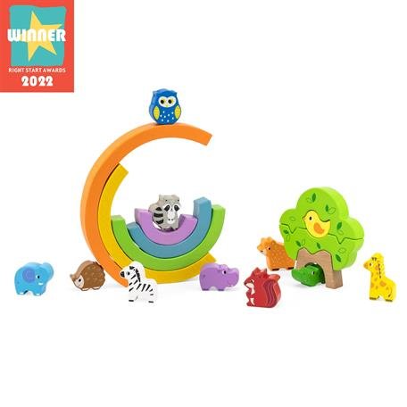 Акція на Деревянная игра-баланс Viga Toys Радуга (44590) від Stylus