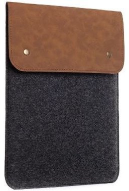 

Gmakin Case Slim Felt Two Buttons Brown/Black (GM64-15) for MacBook Pro 15/Pro 16