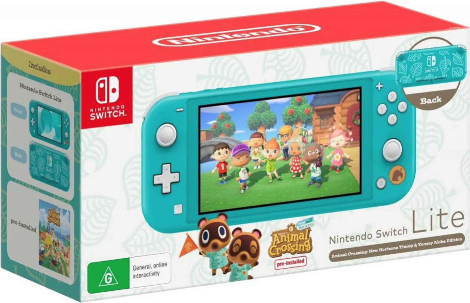 Акція на Nintendo Switch Lite Animal Crossing: New Horizons Timmy & Tommy Aloha Edition від Stylus