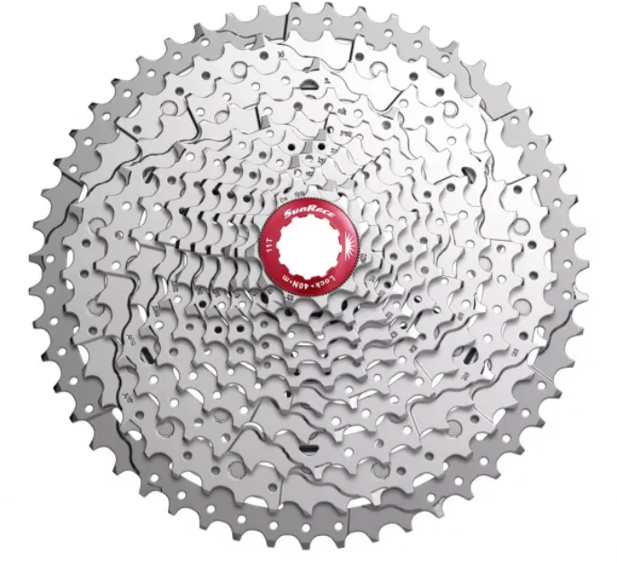 

Кассета 11-k 11-46T SUN RACE MX8 MTB алюминиевый паук Metallic Silver (CAS-93-47)