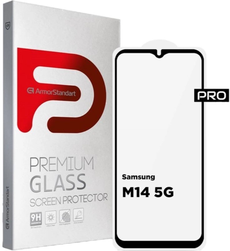 

ArmorStandart Tempered Glass Pro Black для Samsung M146 Galaxy M14 5G (ARM66667)