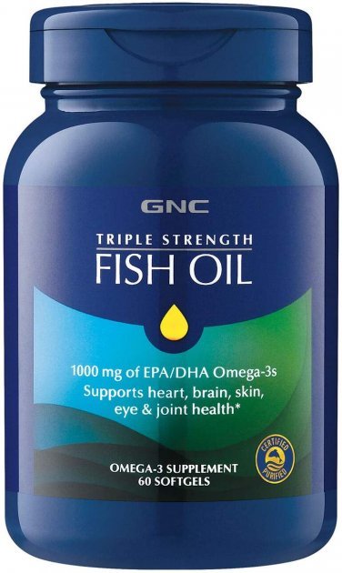 

Gnc Triple Strength Fish Oil Риб'ячий жир 60 капсул