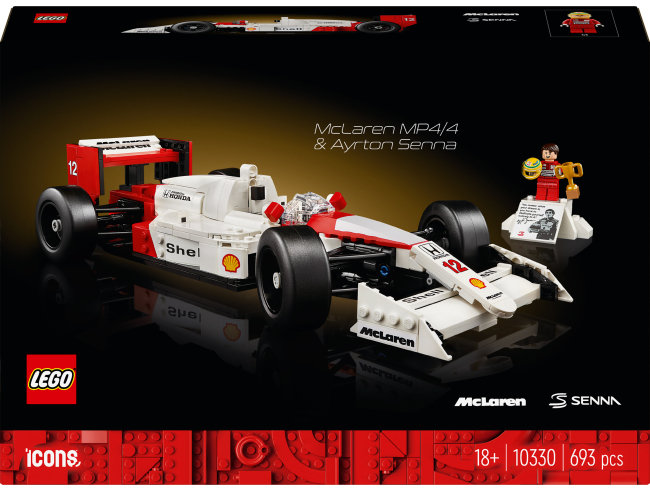 Акція на Конструктор Lego Icons McLaren MP4/4 и Айртон Сенна 693 детали (10330) від Stylus