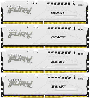 

Kingston Fury 128 Gb (4x32GB) DDR5 5600 MHz Beast White (KF556C40BWK4-128)