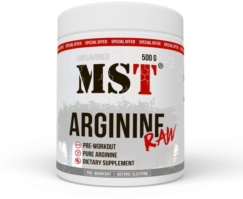 

Mst Arginine Raw 500 g /100 servings/ Unflavored