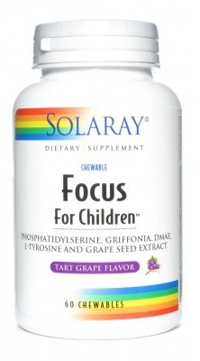 Акція на Solaray Focus For Children 60 Chewables Grape Flavor Поддержка развивающегося мозга детей, со вкусом винограда від Stylus