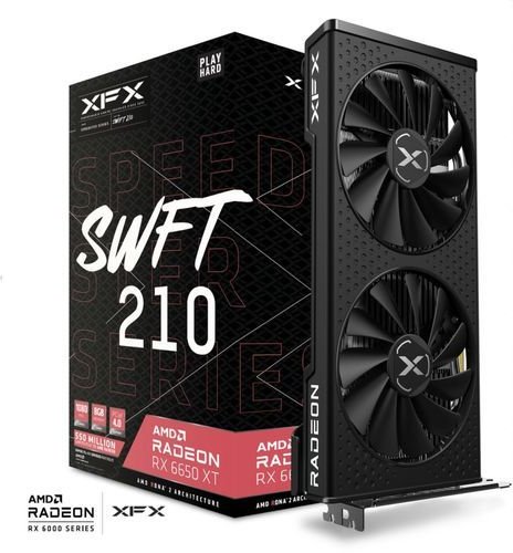 Акція на Xfx Speedster Swft 210 Amd Radeon Rx 6650 Xt Core Gaming Graphics Card 8GB GDDR6 (RX-665X8DFDY) від Stylus