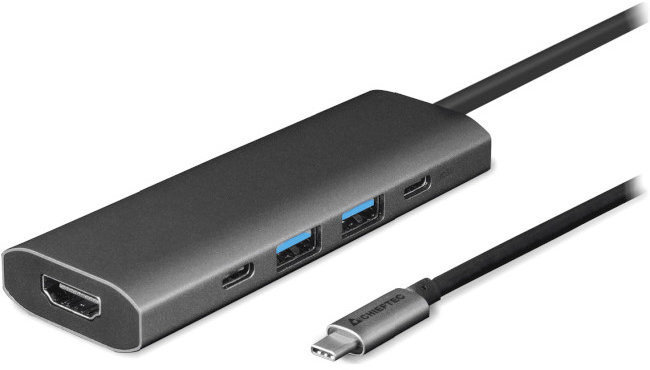 Акція на Chieftec Adapter USB-C to HDMI+2xUSB3.2+USB-C+PD 80W (DSC-502) від Stylus