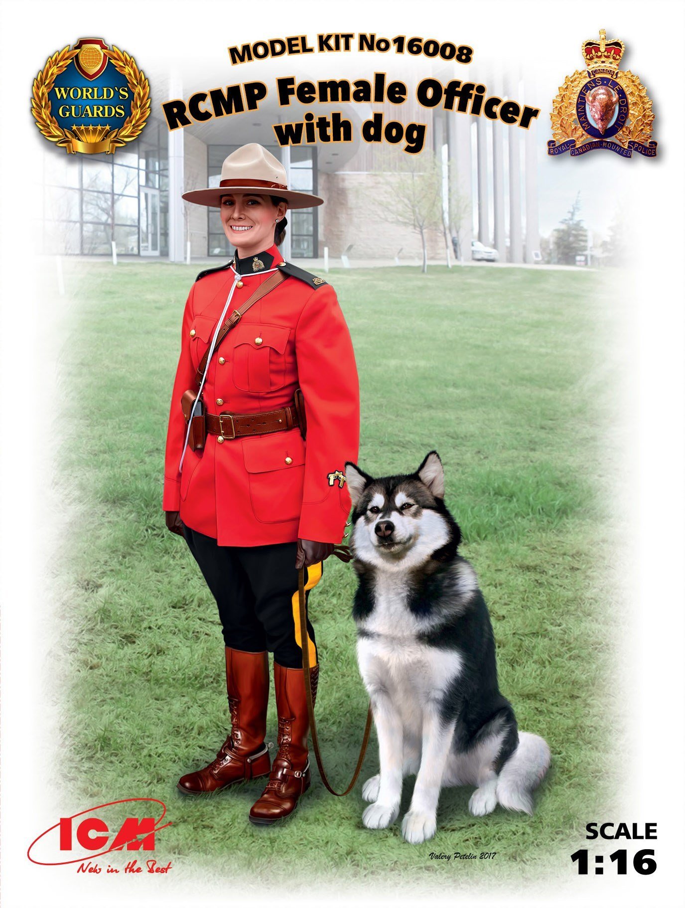 

Офицер Королевской Канадской Конной Полиции с собакой Rcmp Female Officer with dog (ICM16008)