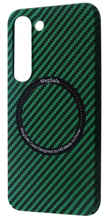 

Wave Carbon Case with MagSafe Green for Samsung S911 Galaxy S23