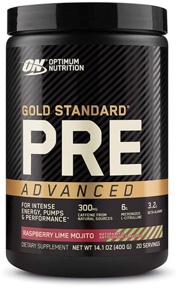 

Предтренировочный комплекс Optimum Nutrition Gold Standard Pre Advanced 400 g /20 servings/ Raspberry-Lime Mojito