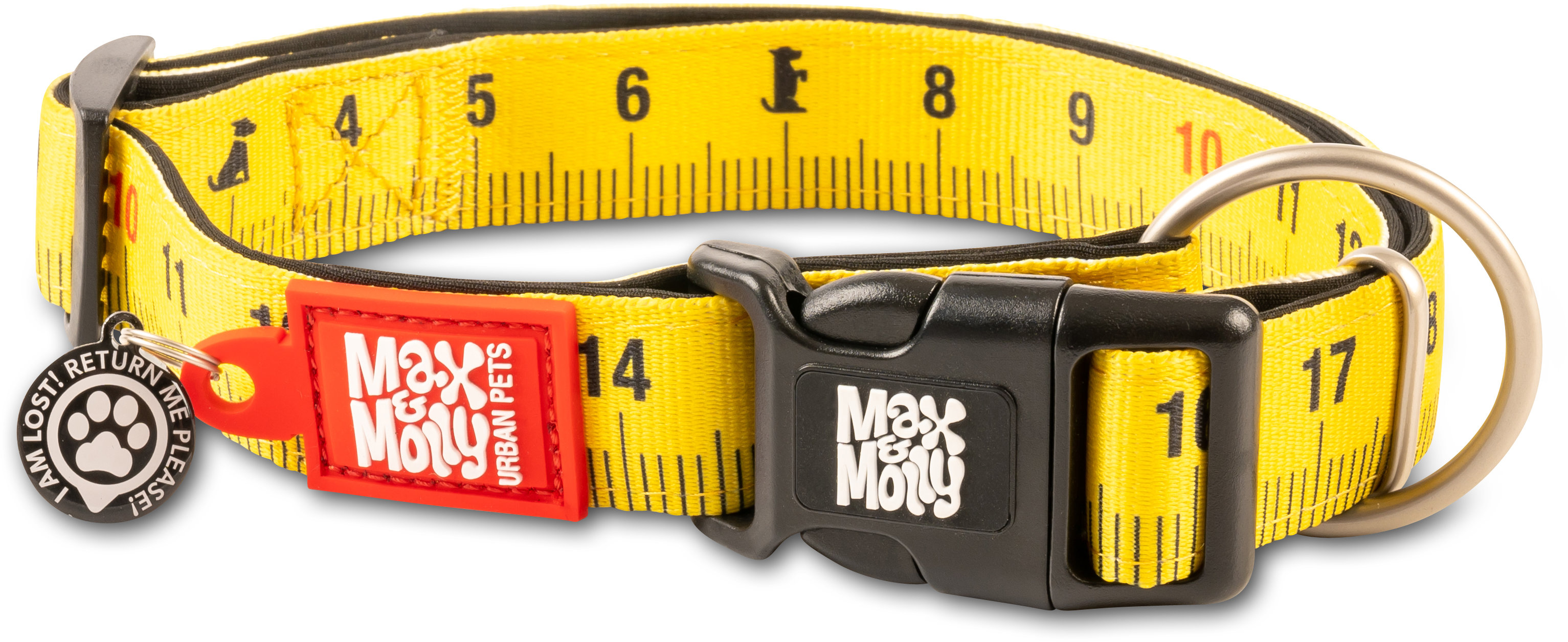 Акція на Ошейник для собак Max & Molly Urban Pets Smart Id Collar - Ruler/XS 22-35 см (4897039634421) від Stylus