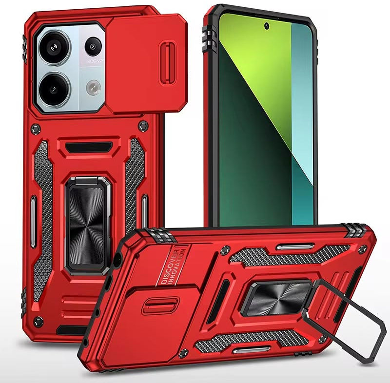 

Mobile Case Camshield Army Ring Red для Xiaomi Redmi Note 13 Pro 4G / Poco M6 Pro 4G