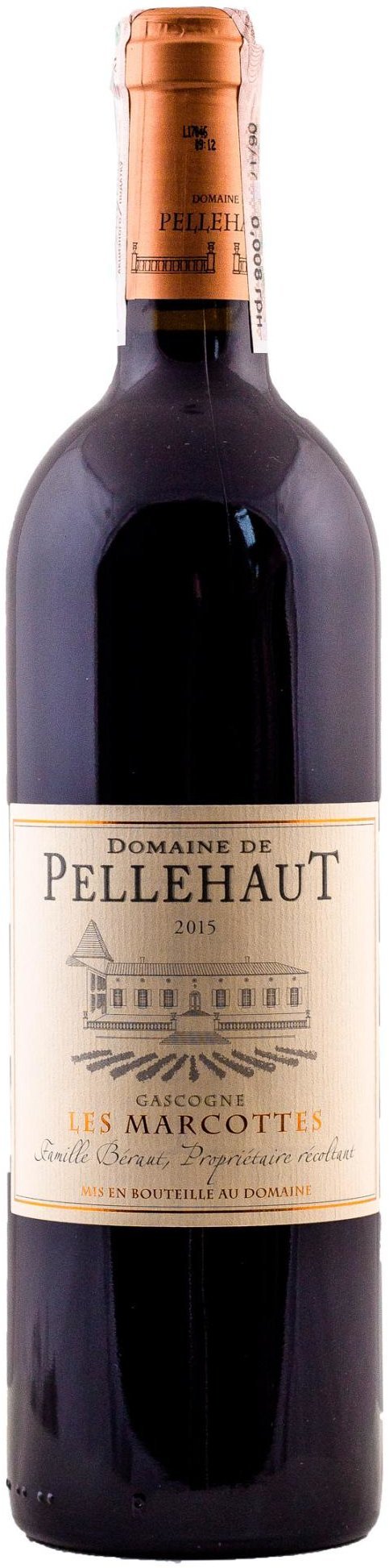 Акція на Вино Domaine de Pellehaut Les Marcottes 2015 Igp Cotes de Gascogne Rouge красное сухое 0.75 л (FSH_394150048362) від Stylus