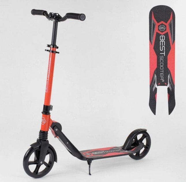 Акція на Самокат алюминиевый Best Scooter красный (32399) від Stylus