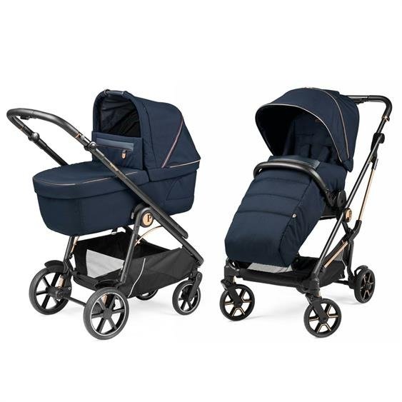 Акція на Коляска Peg-Perego 2 в 1 Vivace Blue Shine Синий (PACK-VIV2100000002) від Stylus