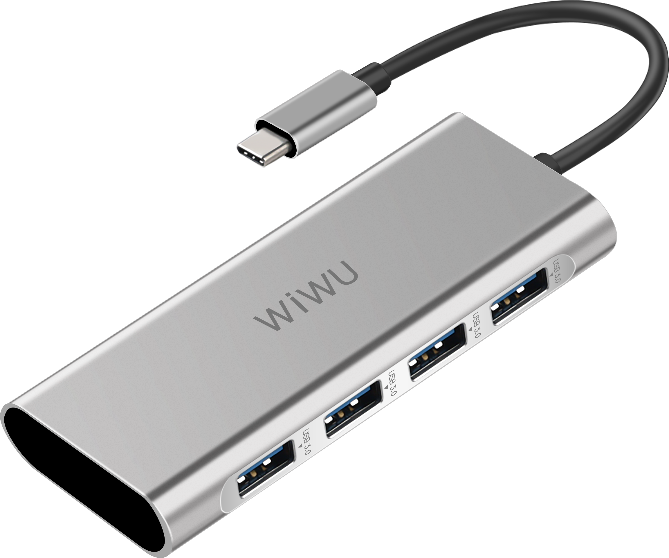 

Wiwu Adapter Apollo A440 USB-C to 4xUSB3.0 Hub Gray (6957815507139)