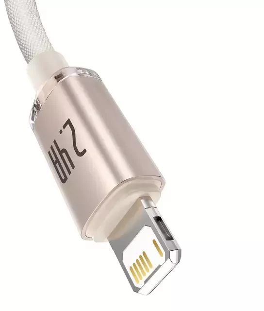 Акція на Baseus Usb Cable to Lightning Crystal Shine Series 2.4A 1.2m Pink (CAJY001104) від Stylus