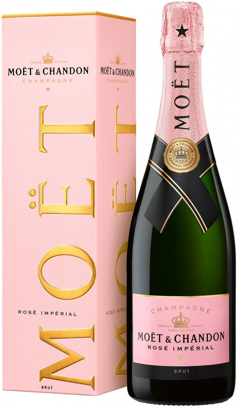 Акція на Шампанское Moet & Chandon "Rose Imperial" (сухое, розовое) 0.75л, gift box (BDA1SH-SMC075-006) від Stylus