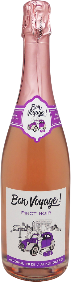 Акція на Вино игристо Bon Voyage Pinot Noir Alcohol Free Sparkling Rose розовое полусухое безалкогольное 0.75 (VTS1313830) від Stylus