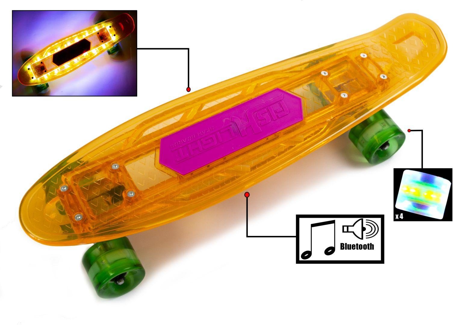 

Penny Fish Skateboard Original Orange Музыкальная и светящаяся дека