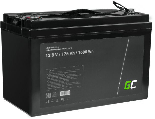 

Green Cell CAV13 LiFePO4 12.8V 125Ah 1600Wh