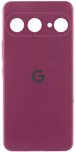 

Lakshmi Premium Silicone Case with Logo Full Camera Plum for Google Pixel 9