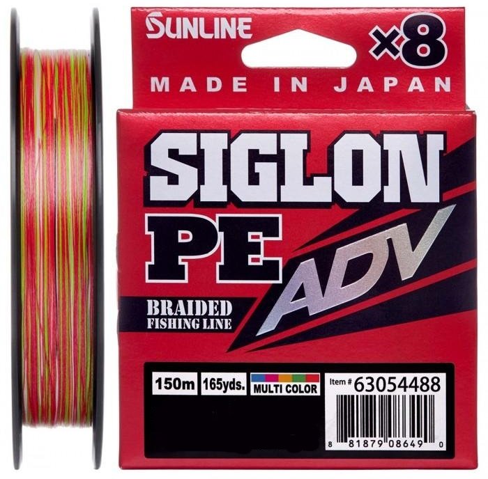 

Шнур Sunline Siglon Pe Adv х8 150m (мульти.) #0.8/0.153mm 10lb/4.5kg (1658.10.81)