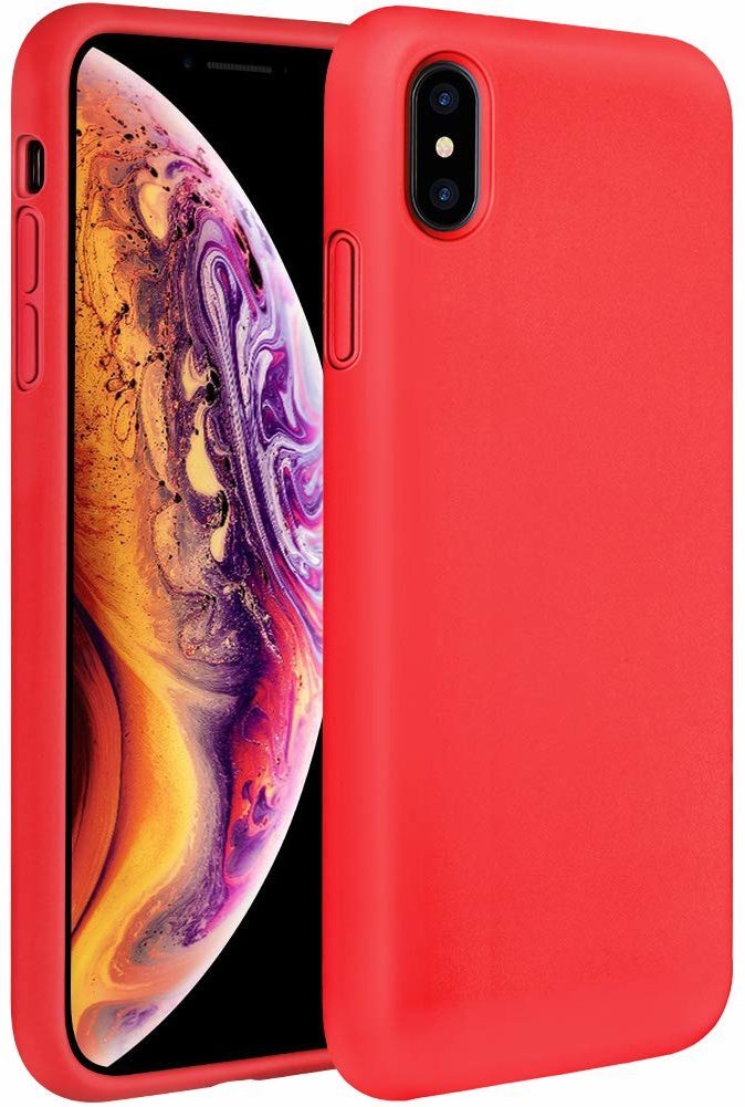 

Jnw Silicone Case Red for iPhone Xs