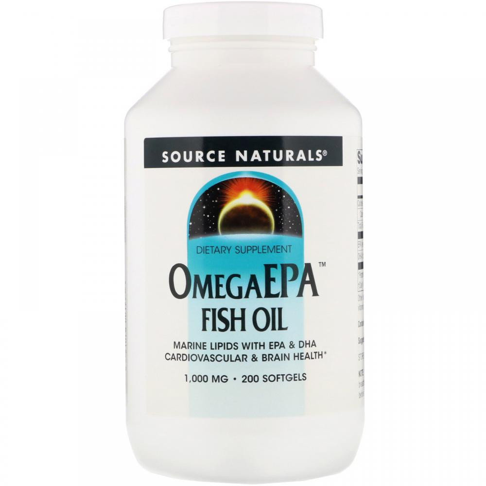 

Source Naturals OmegaEPA Fish Oil 1,000 mg 200 Softgels Рыбий жир