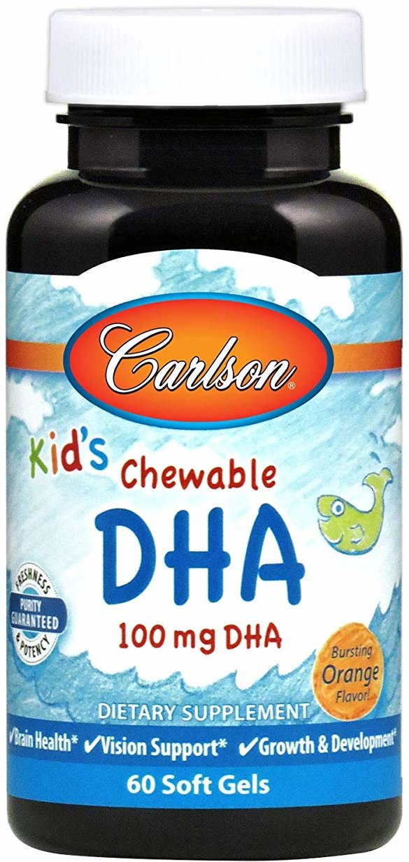 

Carlson Labs Kid's Chewable Dha 60 caps Orange Рыбий жир для детей (докозагексаеновая кислота) Апельсин