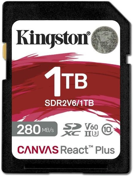 Акція на Kingston 1TB Sdxc Class 10 UHS-II U3 Canvas React Plus (SDR2V6/1TB) від Stylus