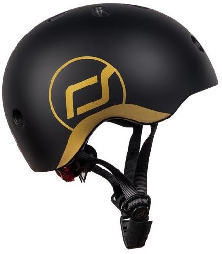 Акція на Шлем защитный детский Scoot and Ride, черный, с фонариком, 45-51см (XXS/XS) (SR-181206-BLACK) від Stylus