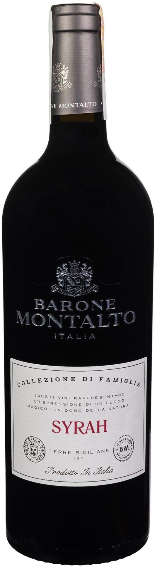 

Вино Barone Montalto College Di Famiglia Syrah Terre Siciliane Igt червоне сухе 0.75 л (FSH_8030423004127)