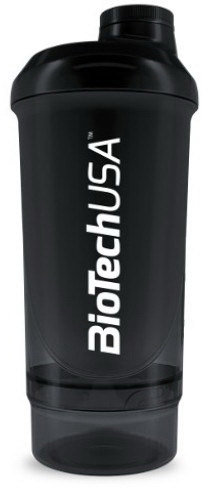 

BioTechUSA Wave+ Compact shaker 500 ml (+150 ml) Panther Black