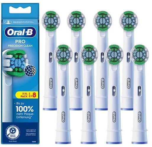 Акція на Насадка для электрической зубной щетки Braun Oral-B Precision Clean EB20RX CleanMaximiser (8) від Stylus