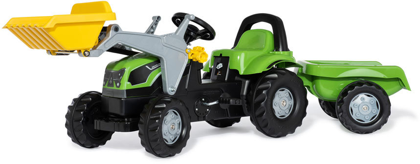 

Трактор с прицепом и ковшом Rolly Toys rollyKid Deutz-Fahr 5115 G Tb Зелёный (023196)