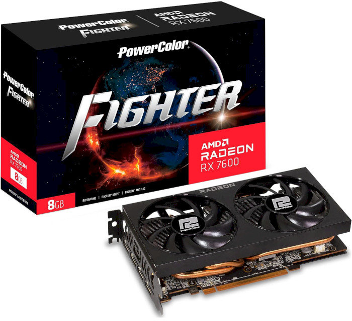 Акція на PowerColor Fighter Amd Radeon Rx 7600 8GB GDDR6 (RX 7600 8G-F) від Stylus