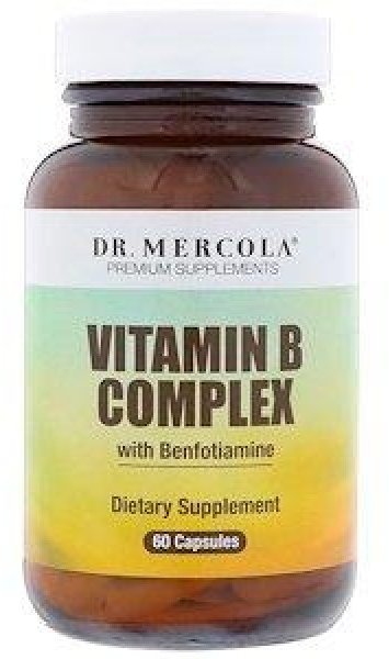 

Dr. Mercola Vitamin B Complex with Benfotiamine Витамины группы В с бенфотиамином 60 капсул