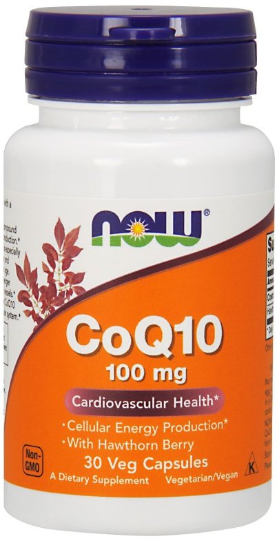 

Now Foods CoQ10 100 mg with Hawthorn Berry Veg Capsules 30 caps