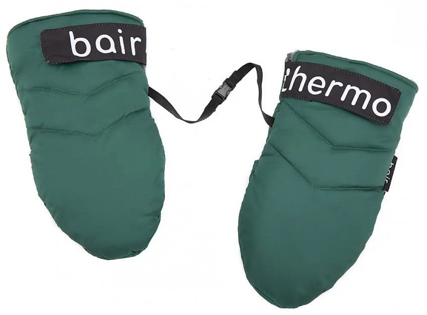 

Варежки для коляски Bair Thermo Mittens зеленые 29х15 см